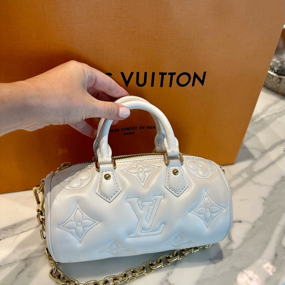 Louis Vuitton Papillon BB in Snow